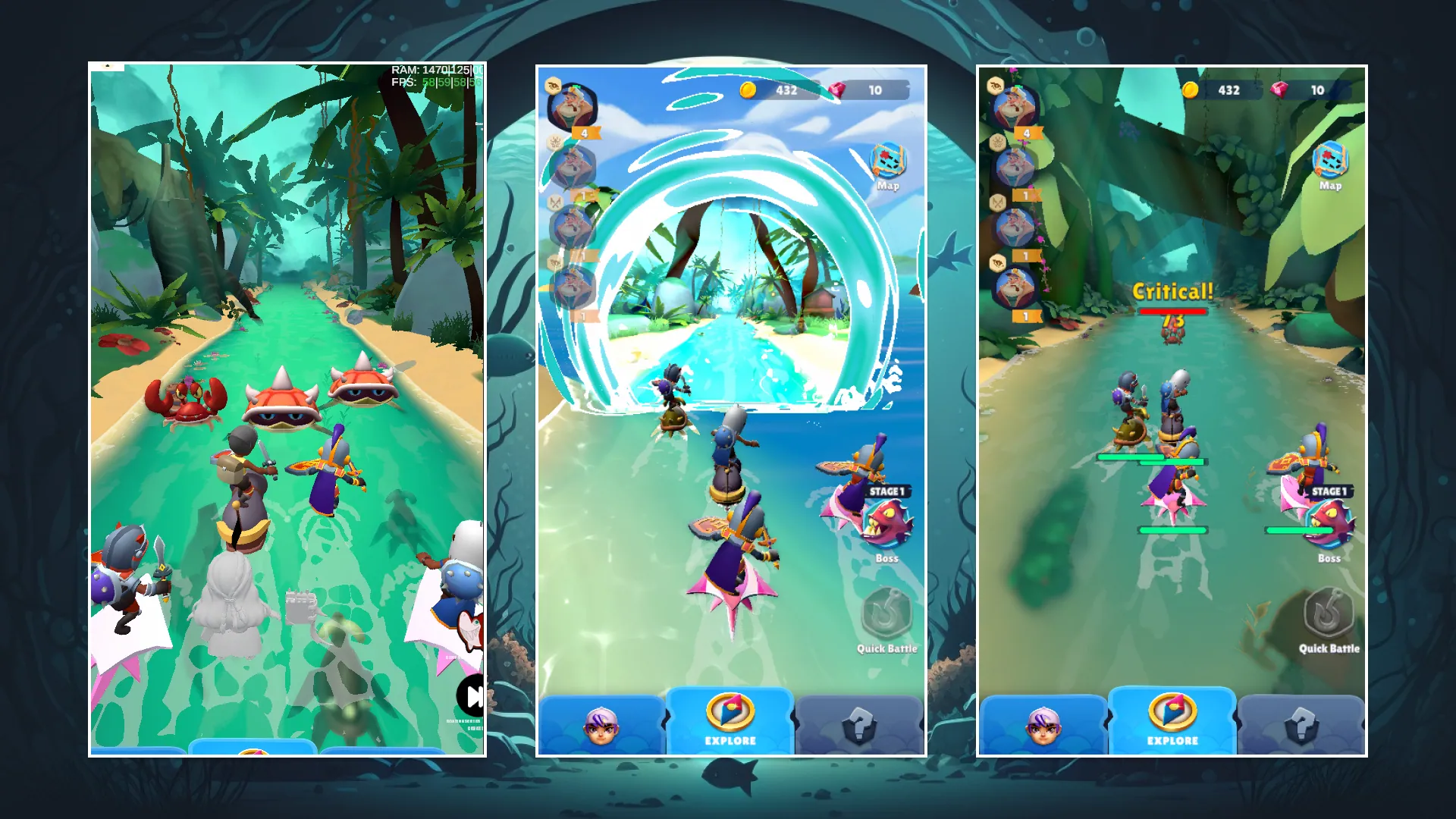 The pivot: heroes racing through portals into new worlds